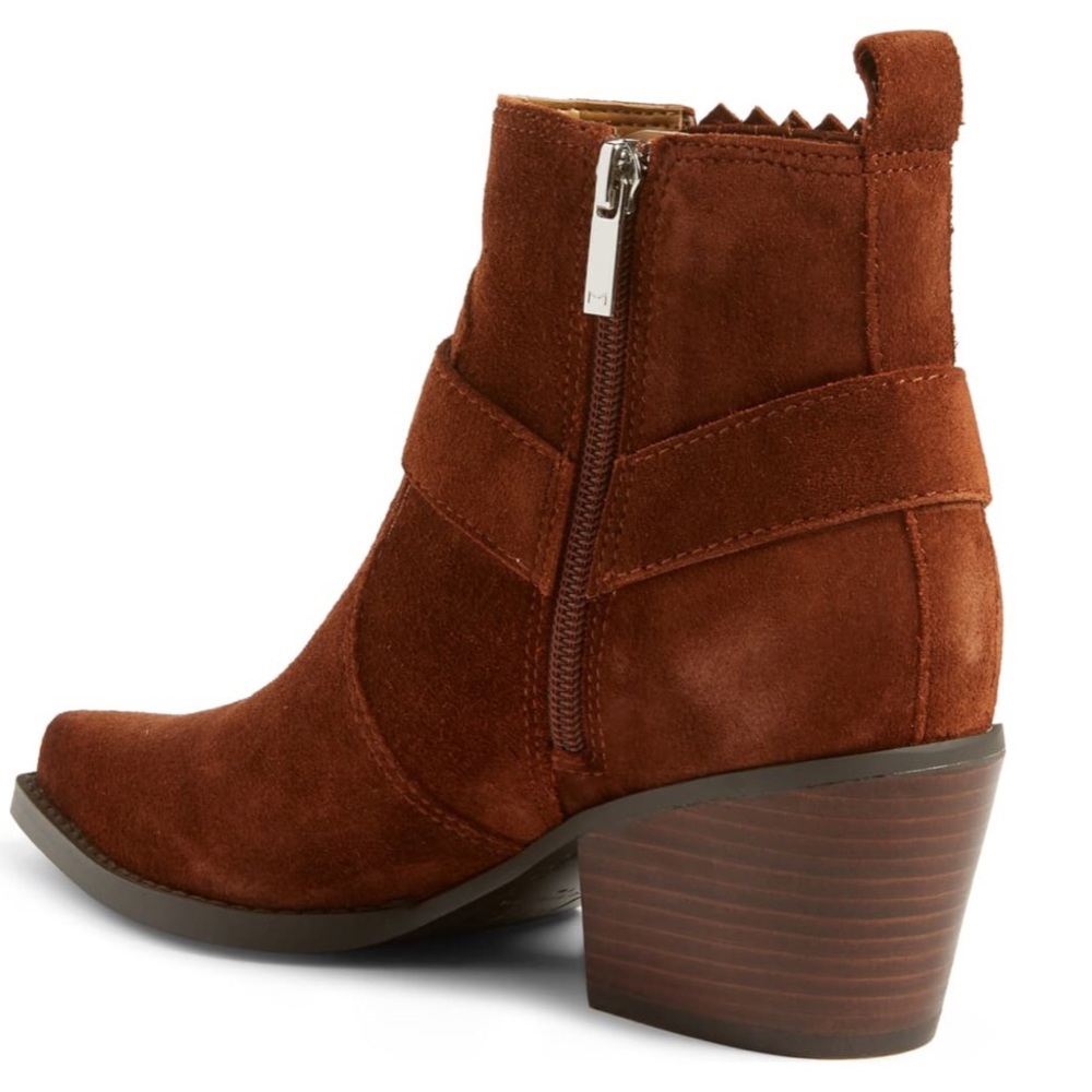 new Marc Fisher ★ Suede Western Chelsea Ankle Boot - Picture 3 of 15